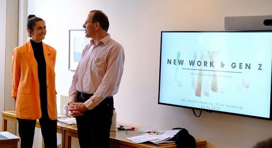 Hannah Gratzer und Martin Mader bei Ihrem Workshop 